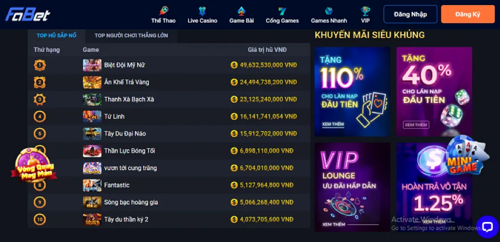 Thưởng nạp lần đầu tại one888 win